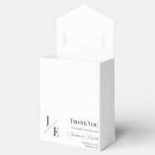 ミニマル・モノグラム結婚ズ | ヘビーホワイト フェイバーボックス (オープン)