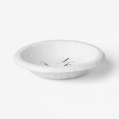ミニマル・モノグラム結婚ズ | ヘビーホワイト ペーパーボウル (傾斜あり)