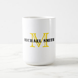 ミニマル・モノグラム コーヒーマグカップ