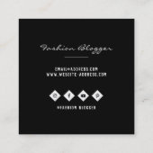 ミニマル・モノグラム スクエア名刺 (裏面)