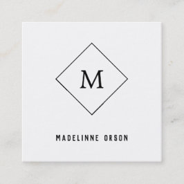 ミニマル・モノグラム スクエア名刺