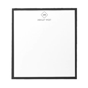 ミニマル モノグラム パーソナル ステーショナリー ノート