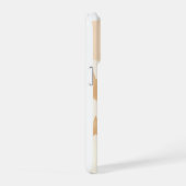ミニマル モノグラム レター P スマホケース - エレガントなデザイン iPhoneケース (右側面)