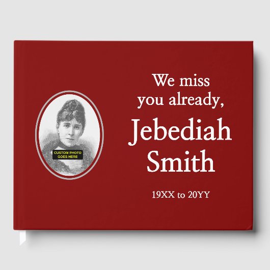 ミニマル&モーダルン悔やみや弔慰ゲストブック ゲストブック (正面)