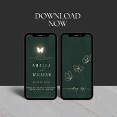 ミニマル&ラグジュアリー結婚式招待状 招待状