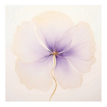 ミニマル ラベンダー オーキッド 水彩 花