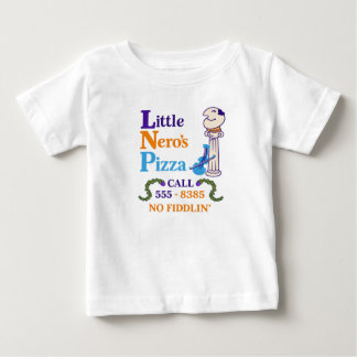 ミニマル リトルネロピザ ベビーTシャツ