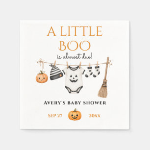 ミニマル リトルブー ハロウィン ベビーシャワー スタンダードカクテルナプキン