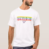 ミニマル レインボー フォワード オンリー 卒業シャツ Tシャツ (正面)