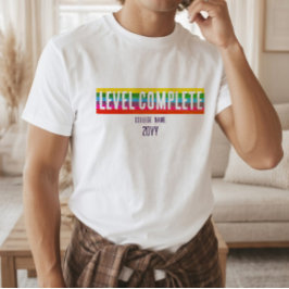 ミニマル レインボー レベルコンプリート 卒業Tシャツ  Tシャツ