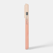 ミニマル レターD フォンケース - エレガントなモノグラムD iPhoneケース (左側面)