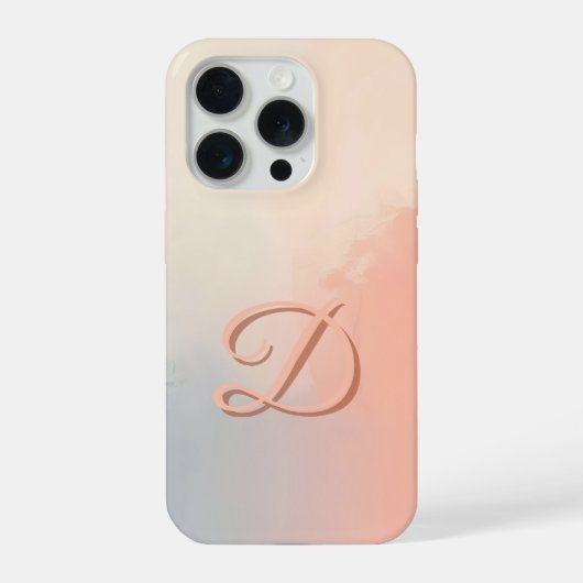 ミニマル レターD フォンケース - エレガントなモノグラムD iPhoneケース (裏面)