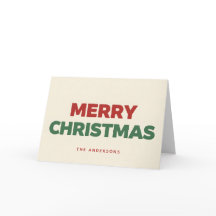 ミニマル レトロ ブロックスクリプト メリークリスマス