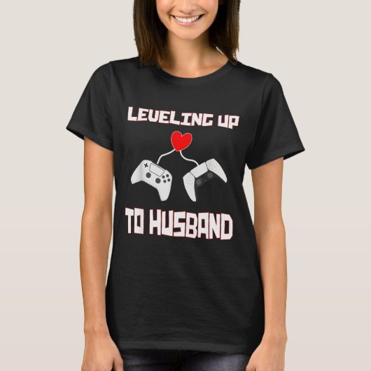 ミニマル レベルアップ 夫 夫 男性ゲーマー Tシャツ (正面)