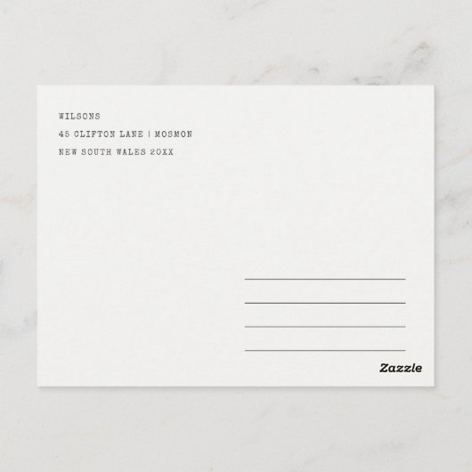 ミニマル ロサンゼルス, カリフォルニア 水彩画 旅行 ポストカード (裏面)