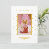 ミニマル ワン フォト ゴールデン イエロー ドット シーズンカード (スタンド正面)