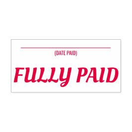 ミニマル「全額払い」ゴム印 セルフインキングスタンプ