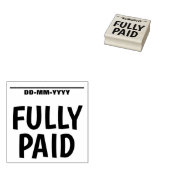 ミニマル「全額払い」ゴム印 ラバースタンプ (押印)