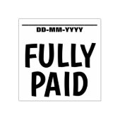 ミニマル「全額払い」ゴム印 ラバースタンプ (インプリント)