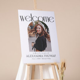 ミニマル&卒業モダンパーティーへようこそ ポスター