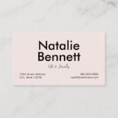 ミニマル 名刺 (正面)