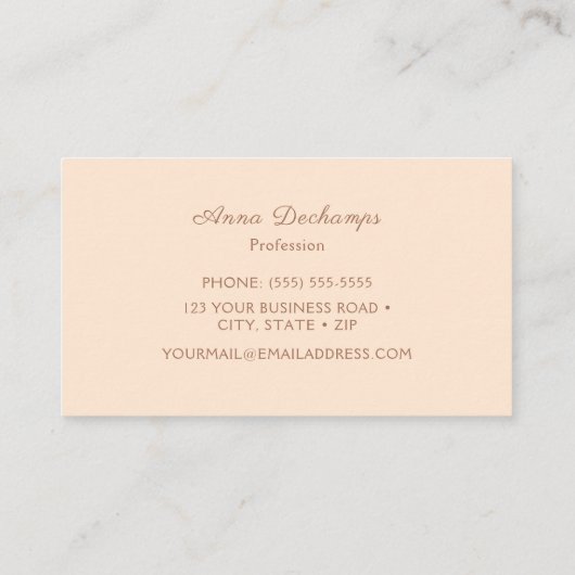 ミニマル 名刺 (裏面)