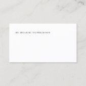 ミニマル 名刺 (裏面)