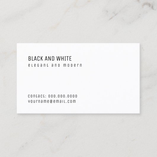 ミニマル 名刺 (正面)