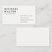 ミニマル 名刺 (正面/裏面)