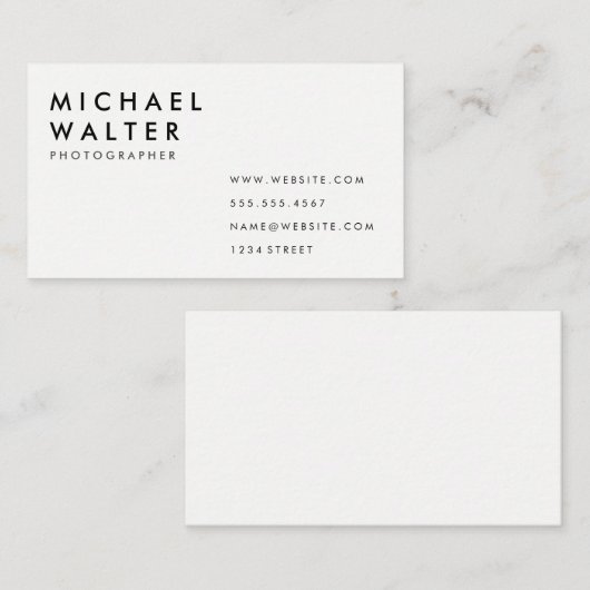 ミニマル 名刺 (正面/裏面)