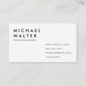 ミニマル 名刺 (正面)