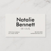 ミニマル 名刺 (正面)