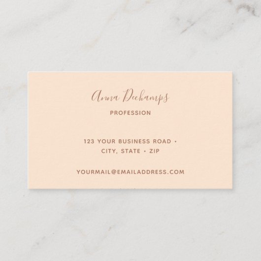 ミニマル 名刺 (裏面)