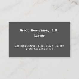 ミニマル、名刺（基本） 名刺