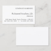 ミニマル、名刺（基本） 名刺 (正面/裏面)