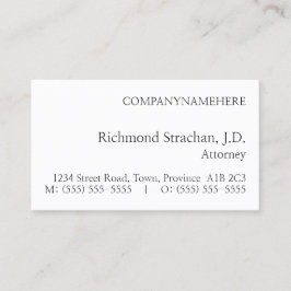 ミニマル、名刺（基本） 名刺