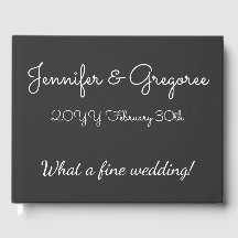 ミニマル&基本結婚の/結婚ゲストブック