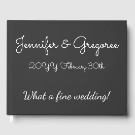 ミニマル&基本結婚の/結婚ゲストブック ゲストブック