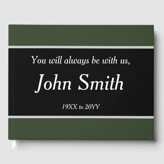 ミニマル&基本葬儀/メモリアルゲストブック ゲストブック (正面)