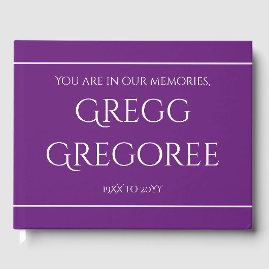 ミニマル&平葬/メモリアルゲストブック ゲストブック (正面)