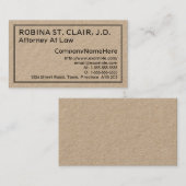 ミニマル、弁護士シンプル名刺 名刺 (正面/裏面)
