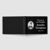 ミニマル&悔やみや弔慰シンプルゲストブック ゲストブック (全面)