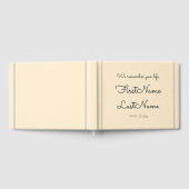 ミニマル&悔やみや弔慰パーソナライズされたゲストブック ゲストブック (全面)