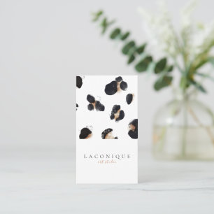 ミニマル 抽象芸術 Leopard名刺 名刺