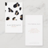 ミニマル |抽象芸術 | Leopard名刺 名刺 (正面/裏面)