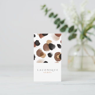 ミニマル |抽象芸術 | Leopard 名刺
