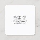 ミニマル（斑点） スクエア名刺 (裏面)