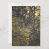 ミニマル |日付の保存タイポグラフィ |フェイク金ゴールド セーブザデート (裏面)