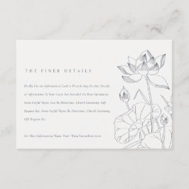 ミニマル《植物》スイレンフローラスケ結婚ッチの詳細 エンクロージャーカード
