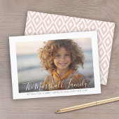 ミニマル – 横向き写真 – 手書きスクリプト シーズンカード